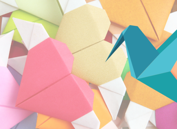 Website Banner origami